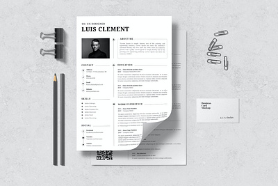 Basic CV Resume & Letter Cover Template branding clean cover letter cv cv design cv template elegant resume gradient gradient resume job resume minimal minimal resume modern resume popular professional resume resume clean resume design resume template simple resume