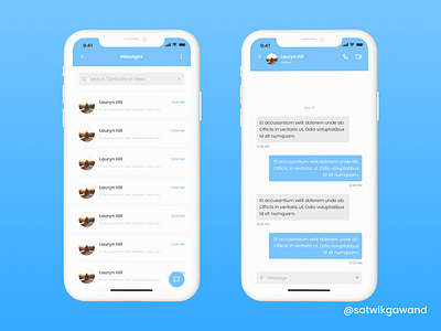 041 - Chat App app app design app ui concept concept design design figma mobile ui uidesign