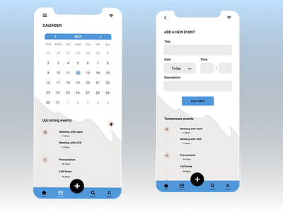 Calender app UI