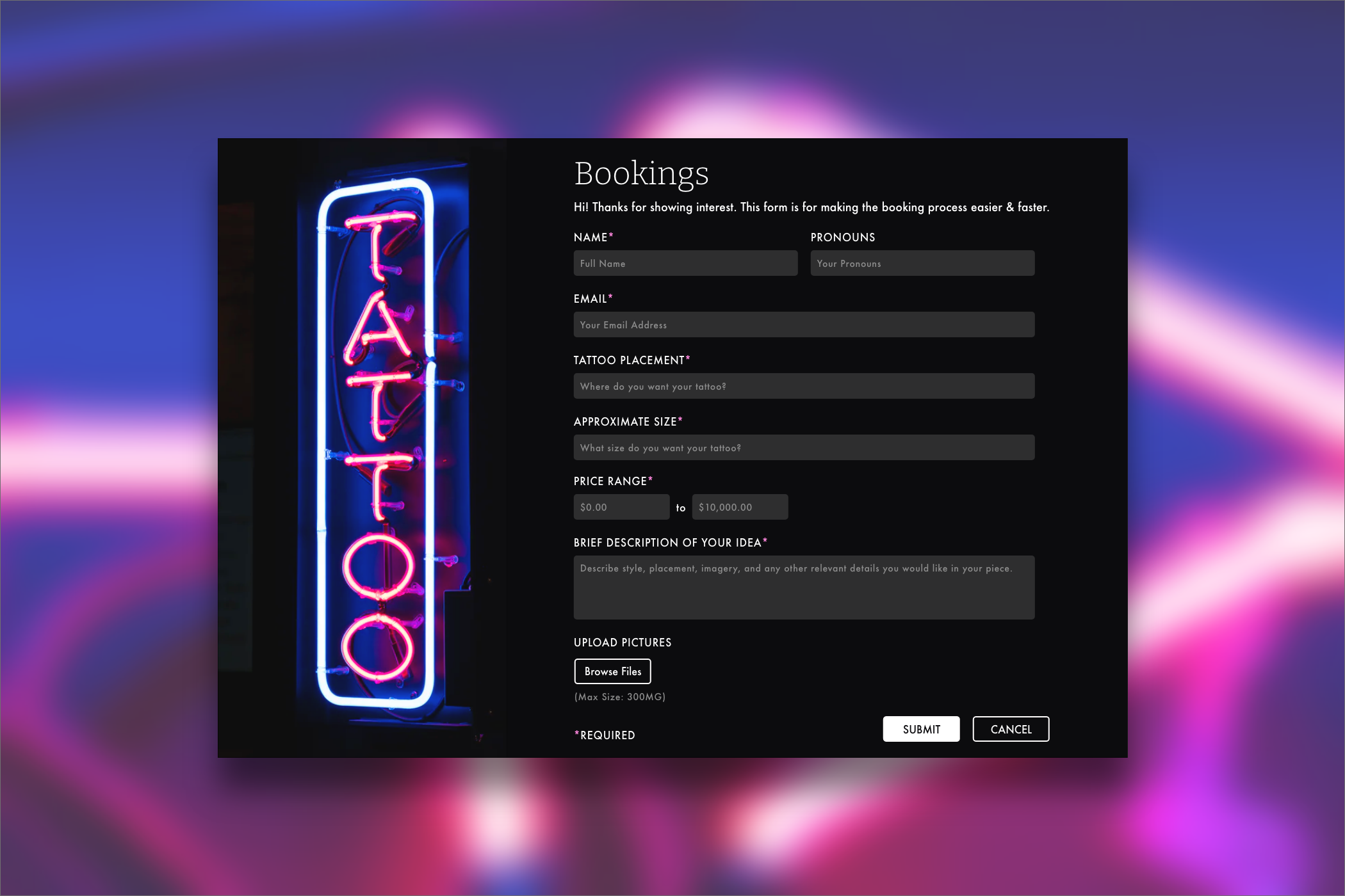 Example of Daily UI 001