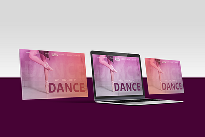 Dancing Studio Landing Page Ui design ecommerce design landing page ui logo redesign typography ui ux web web ui webflow