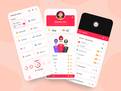 10MS - eLearning Educational Platform clean ui course course app courses e learning education app educational learn learning app learning platform lessons mobile mobile app design mobile ui online product design student students tasks ux