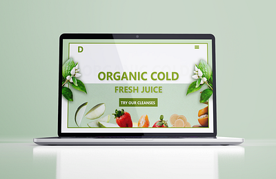 Organic Fresh Juice Website Ui Design design ecommerce design redesign ui ux web web ui webflow website wordpress design