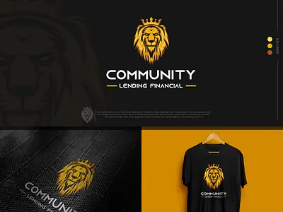 Lion logo branding community elegant financial lion head lion king lion logo logo luxury minimal minimalist realestate