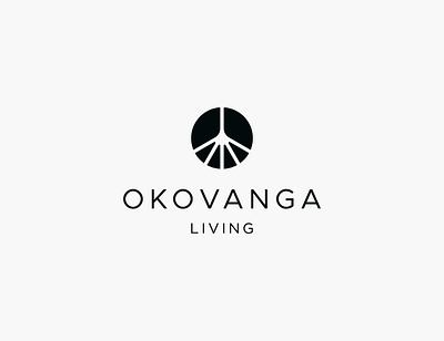 Okovanga Living africa brand branding delta design interior living logo logo design logotype minimal river simple toursim