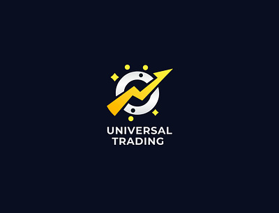 Universal Trading Logo best trading logo bold logo brandcubes fibonacci ishan shetty modern logo mumbai logo designer professional logo professional logo design stock market logo trading design trading logo universal logo universal trading universal trading logo universe logo