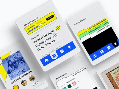 Adobe XD Showcase | EyeDesign Prototype adobe xd adobexd classroom design edgy font illustrator ipad mockup prototyping student project students teaching wireframing