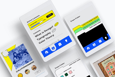 Adobe XD Showcase | EyeDesign Prototype adobe xd adobexd classroom design edgy font illustrator ipad mockup prototyping student project students teaching wireframing