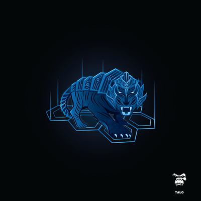 Futuristic Tiger branding illustration logo logodesign mascot design mascot logo