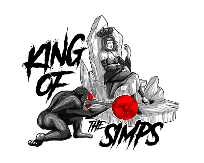 King of the Simps branding clothing design design illustration t shirt design