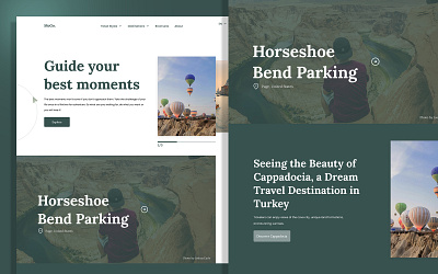 MoGo - Travelling Site Homepage design discover holiday homepage travel travelling ui website