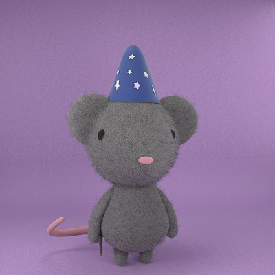 Olivia, the cute mouse gal 3d modeling animation cartoon cinema4d cute illustration motion design mouse practice