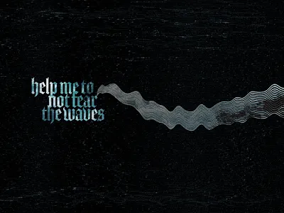 No Fear adobe adobe photoshop christian christian designer composite design fear graphic design photoshop simon peter typography waves