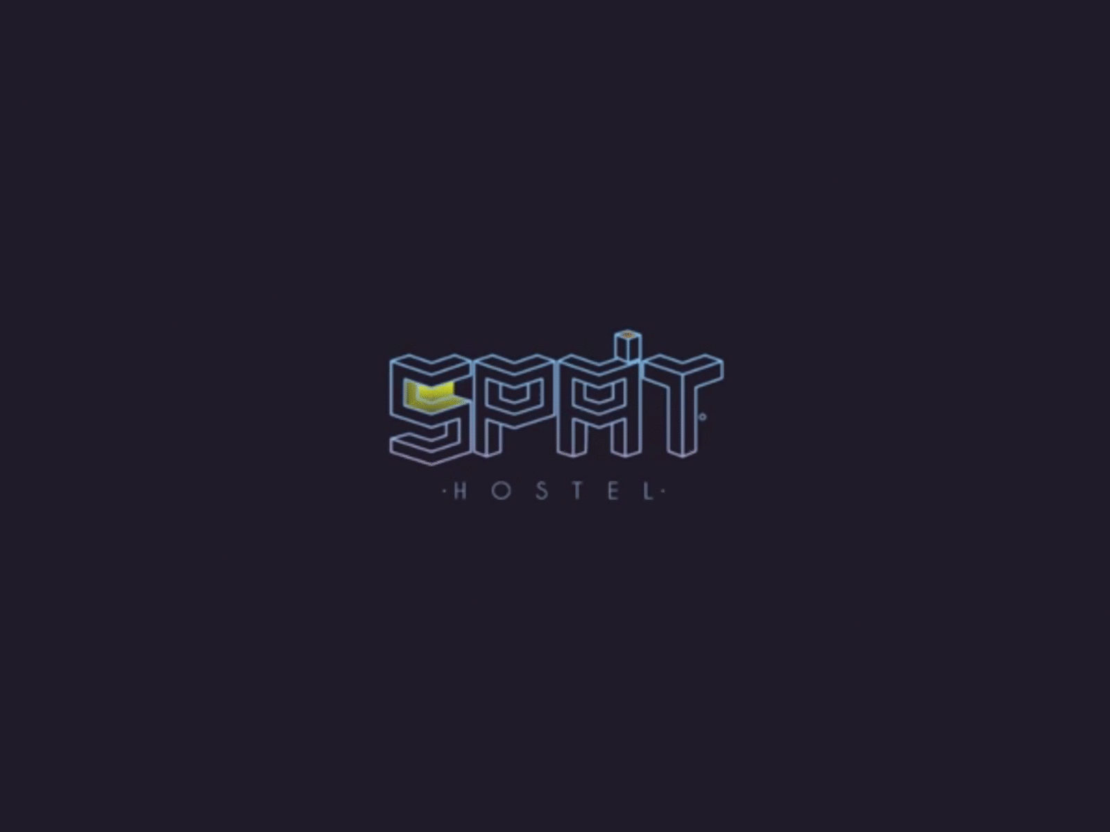 Hostel logo "SPA'T" animated gif animated logo animation branding design logo logo design logotype logotype design minimal