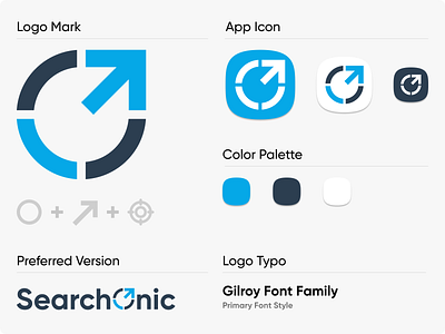 Serachonic branding content creation creative design digital marketing dribbble logo logotypo mockup pay per click search seo services
