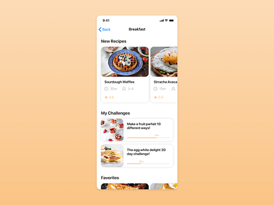 Recipe App 040 dailyui recipe