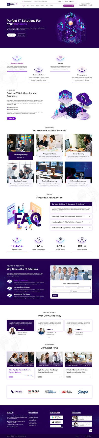 ShikhiIT : Free PSD Template blog design free freebies psd design template design theme design typography wordpress wordpress design wordpress development