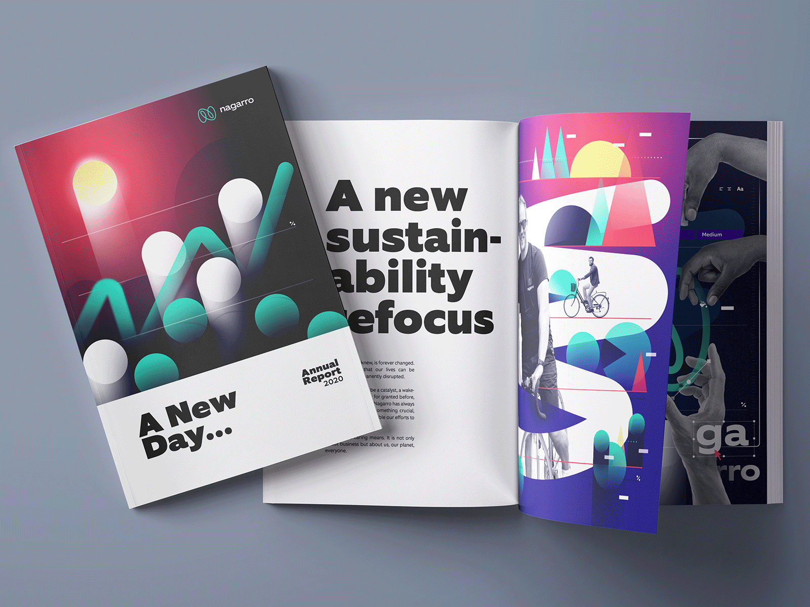 Nagarro Annual Report 2020 branding editorial design financial report graphic design nagarro dv