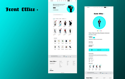 Front Office adobexd design minimal ui ux