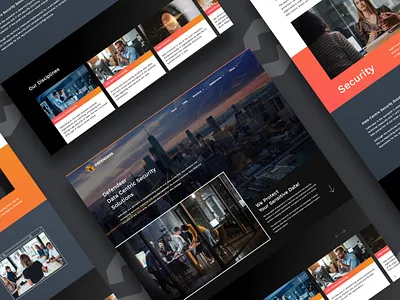 Defender Website branding datasecurity design mobile website ui web weblayout website website design