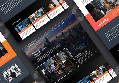 Defender Website branding datasecurity design mobile website ui web weblayout website website design