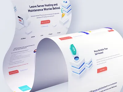 ExaVault Website Redesign illustration isometric illustration ui web web design