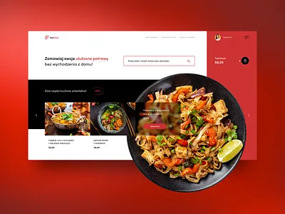 Fast Food online - concept concept design dinner eat fast food header layout meal restaurant