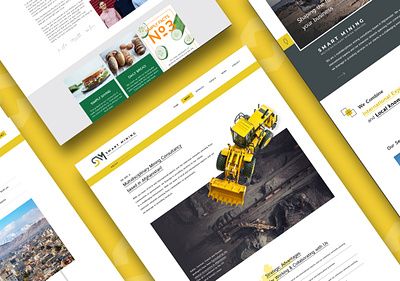 Smart Mining Website branding design logo mobile website ui ux web web design website website designing