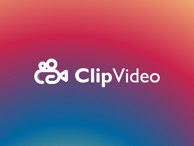 clip video logo abstract app icon app logo branding clip board icon identity logo design logotype media logo modern logo paper clip play logo vector video logo