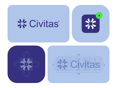 Civitas Medical App Logo app logo branding clinic branding clinic logo healthcare logo hospital logo lab logo logo medical medical saas pharma logo