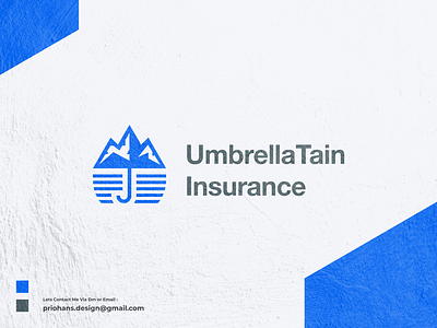 UmbrellaTain Insurenace - Dual Meaning Logo brand branding color design dual meaning logo illustration insurance insurance logo logo mountain mountain logo prio hans typography umbrella umbrella logo vector