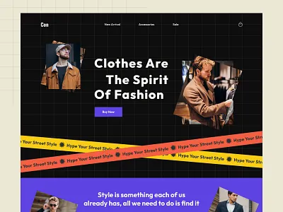Modern E-commerce Clothing Web Header UI UX Design clothing clothing brand design e commerce e commerce design e commerce website e shop fashion fashion brand fashion e commerce modern online shop online shopping outfits product design shopping ui ui ux ux web design