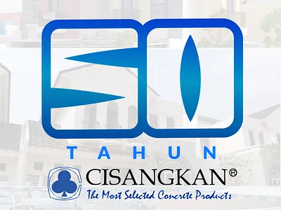 Desain Logo 50 Tahun PT Cisangkan anniversary logo brand designer corporate logo logo designer office logo