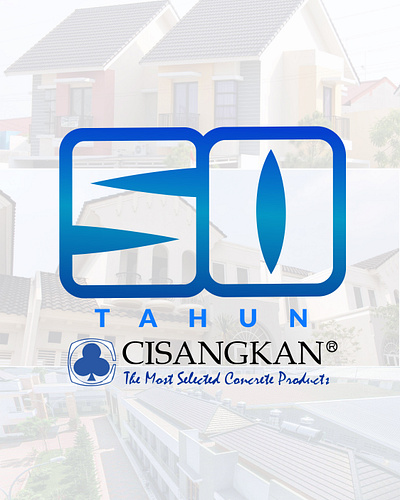 Desain Logo 50 Tahun PT Cisangkan anniversary logo brand designer corporate logo logo designer office logo