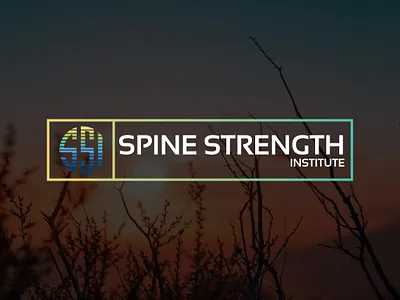 Spine Strength Institute adobe illustrator brand identity brand logo branding design graphic design illustration logo logo design modern logo motion graphics simple logo