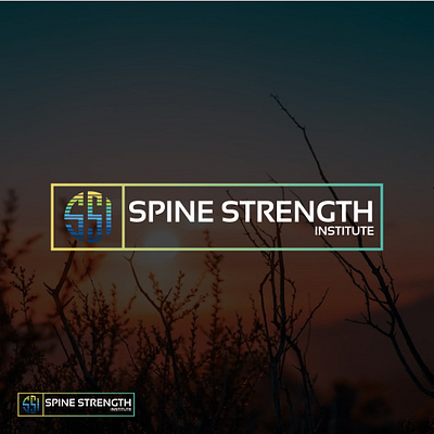 Spine Strength Institute adobe illustrator brand identity brand logo branding design graphic design illustration logo logo design modern logo motion graphics simple logo