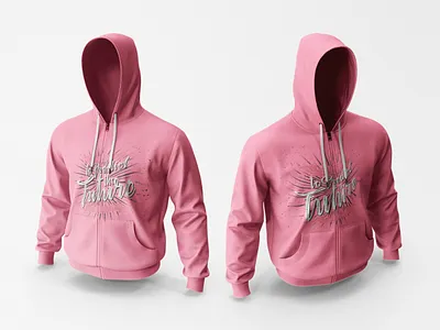 Hoodie Zipper Mockup sleeve