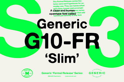 Generic G10-FR 'Slim' display font font generic generic font collection generic g10 fr slim handcrafted handmade hardcore headline font human font indie logo font modern poster font print punk punk font retro sans serif vector font