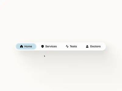 Menu bar hover animation active menu animation app app design bar design healthcare hover medical menu mircro interaction saas select slide toggle ui ui ux ui design ux web