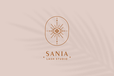 Sania Lash Studio Logo Design brand identity branding logo logo design logodesign