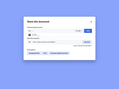 Share modal @daily ui @dailyui @design @modal @priority @share @ui @uidesign @uiuxdesign