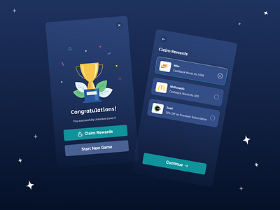 Claim Rewards design mobile app product design ui ux uxui