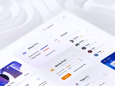 Torial :: E-Learning Dashboard 3d blender clean concept course dashboard design e learning fluent graph light minimal online ui unarshia ux visual web