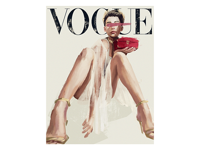 Vogue artist character design colors cover illustration fashion fashion illustration illustration illustration art illustrator irina nikolaeva magazines art vintage vogue vogue cover woman illustration