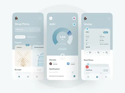 eSIM Data Market Place app app design application card data market marketplace mobile mobile app mobile ui plans provider search shop travel travel app ui ux wallet