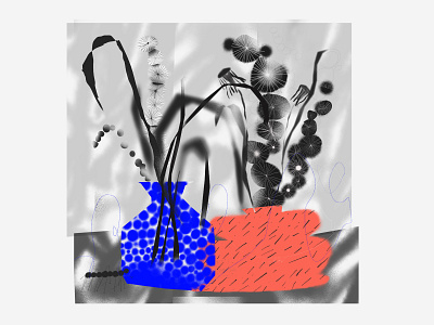 flowers & vases flowers flowers illustration illustration procreate still life texture