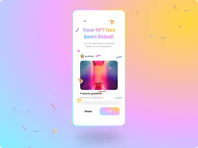 NFT Asset Screen code component creative dailyui design eth figma nft nftart radial toke token tokenization ui user interface userinterface ux