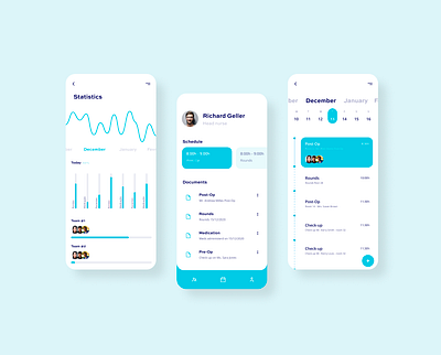 Em Equipa app calendar design development documents medical mobile app nurse organization task ui ux webdesign