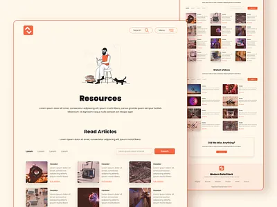 Modern Data Stack - Resources Page articles cards colors data stack design fonts mds modern data stack resources user experience user interface videos