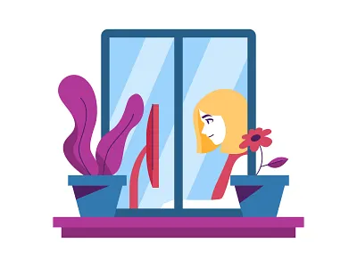 Work From Home character design freelance illo illustration quarantine quarantine life ui vector visual art wfh work work from home workspace